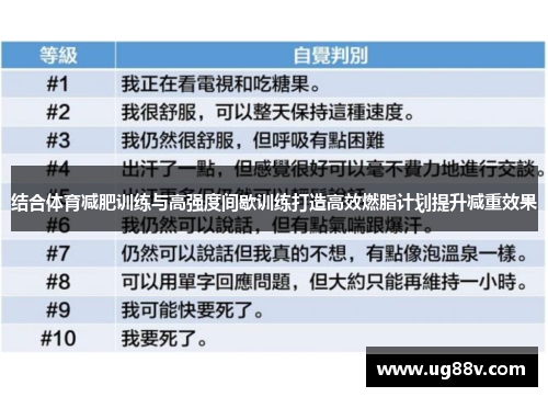 结合体育减肥训练与高强度间歇训练打造高效燃脂计划提升减重效果